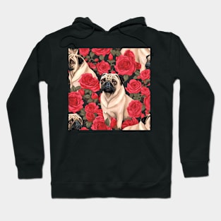 Pugs & Roses Coffee Mug Hoodie